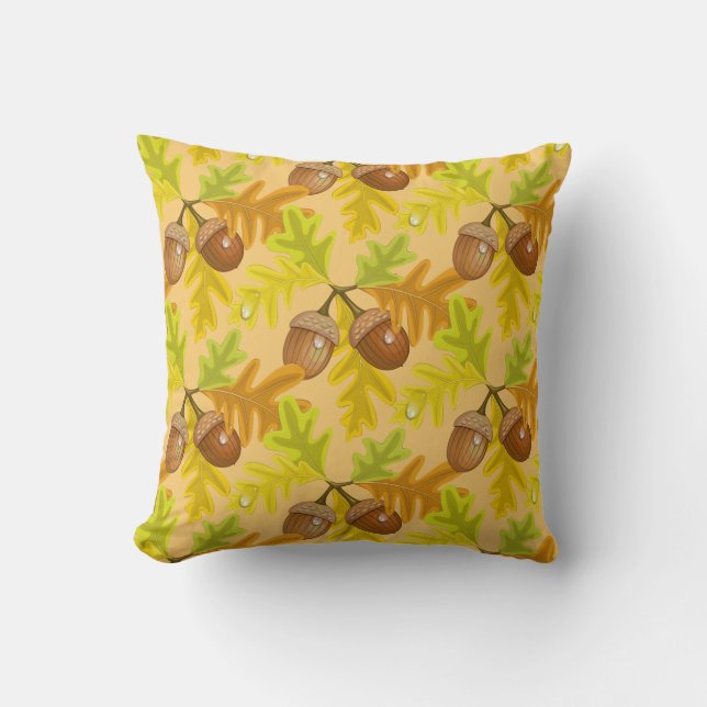 Coussin Automne Feuilles De L'Oreiller À Thé De Maïs (Recto)