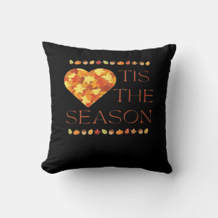 Coussin Automne Feuilles mignonnes Automne Graphique Thank