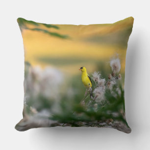 Coussin Automne Goldfinch Et Thistle