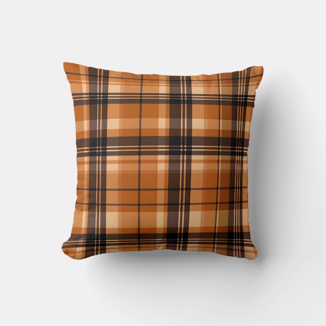Coussin Automne Plaid Confortable Automne Design Motif (Recto)