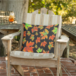 Coussin Automne rouge orange feuille érable feuille
