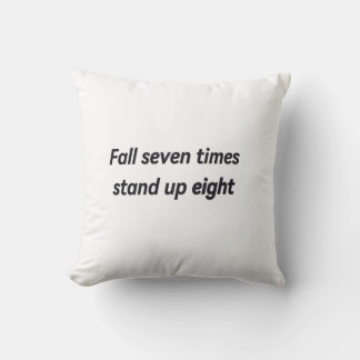 Coussin Automne sept fois debout huit