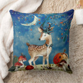 Coussin Automne Woodland Friends Deer Forest Illustration (Couverture)