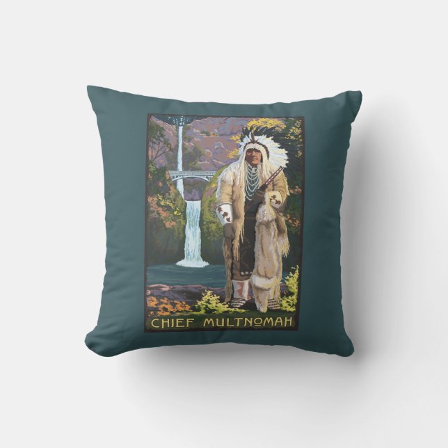 Coussin Automnes de Multnomah, OregonChief Multnomah (Recto)