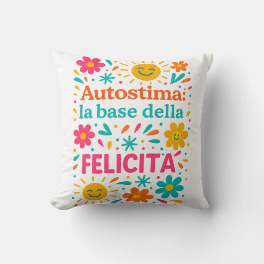 Coussin Autostima e felicità (Recto)