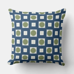 Coussin Autres couleurs vert olive et bleu marine