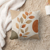 Coussin Autumn Botanical Leaves Decorative Pillow (Couverture)