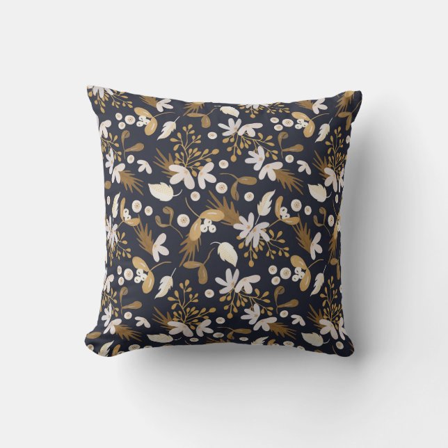 Coussin Autumn Evening Bloom (Recto)