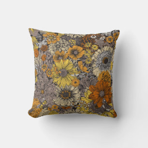 Coussin Autumn Flora & Faune : les années 70 Retro