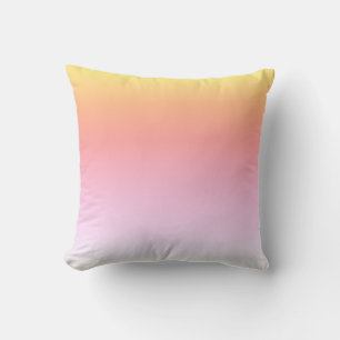 Coussin aux couleurs chaudes jaune doré et blanc m