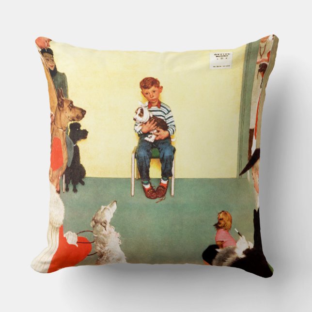 Coussin Aux Vets de Norman Rockwell (Recto)