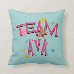 Coussin AVA d'ÉQUIPE personnalisable