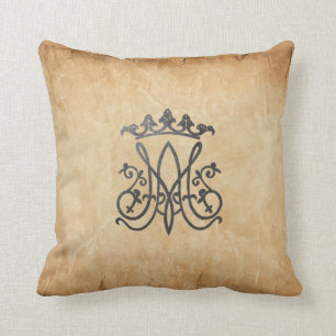 Coussin Ave Maria Monogram