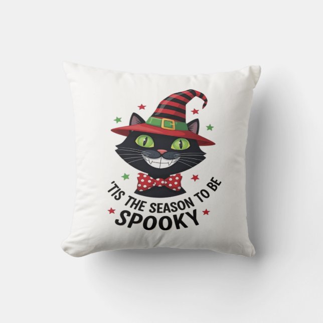 Coussin Avec chapeau de sorcière et cravate (Recto)
