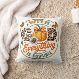 Coussin Avec Dieu, tout est possible
