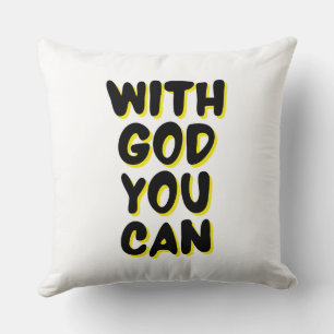 Coussin Avec Dieu, Vous Pouvez Fonder La Foi