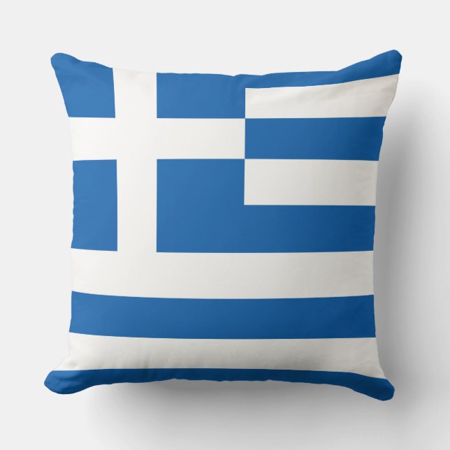 Coussin avec drapeau de la Grèce (Recto)
