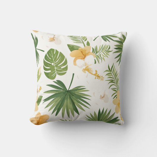 coussin avec éléments tropicaux (Recto)