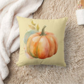 Coussin avec imprimé citrouille d'automne (Couverture)