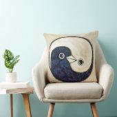 Coussin avec les colombes de la paix de Yin Yang (Chaise)