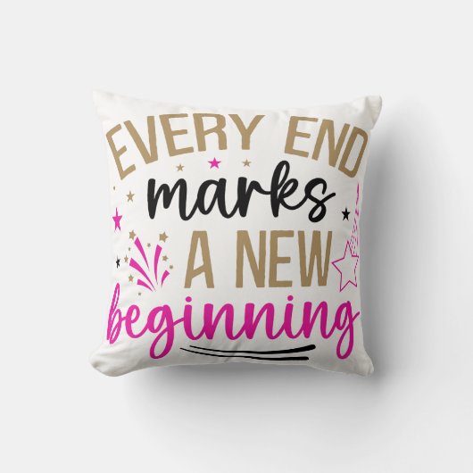 Coussin avec message Inspirant (Recto)