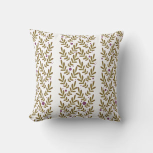 Coussin avec motif botanique mignon