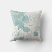 coussin avec plantes stylisés (Verso)