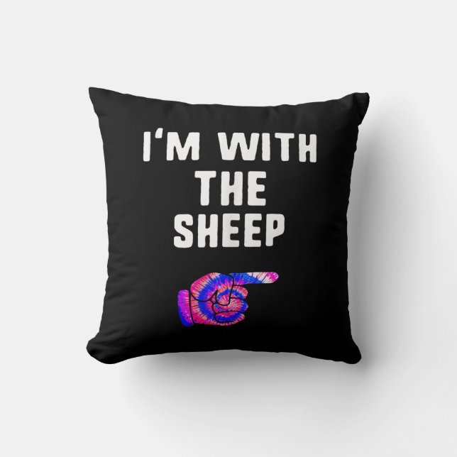 Coussin Avec Sheep Tie Dye | Dog Present (Recto)