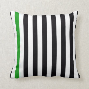 Coussin Avec une rayure verte