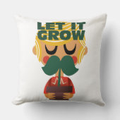 Coussin Aventure de croissance de moustache (Recto)