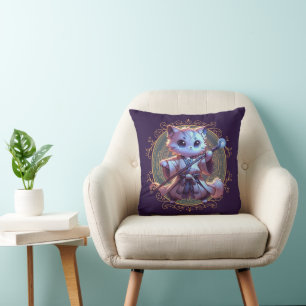 Coussin Aventure Fantastique Féline