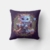 Coussin Aventure Fantastique Féline (Verso)