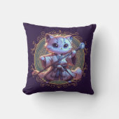 Coussin Aventure Fantastique Féline (Recto)
