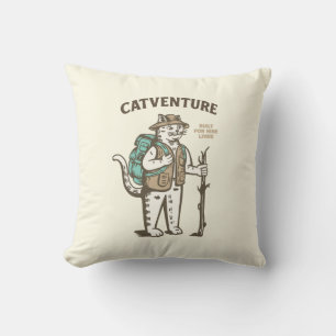 Coussin Aventure féline
