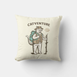 Coussin Aventure féline