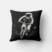 Coussin Aventure spatiale de vélo d'astronaute cosmique (Verso)