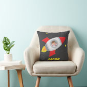 Coussin Aventure spatiale garçon fusée décoration chambre  (Chaise)