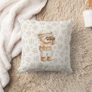 Coussin Aventure T-Shirt Peach Explorer Ours Jumelles