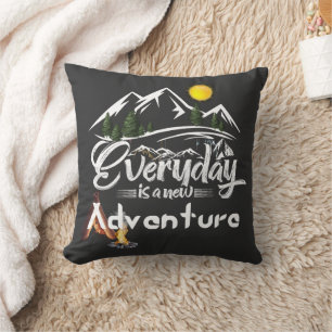 Coussin Aventures et camping modernes
