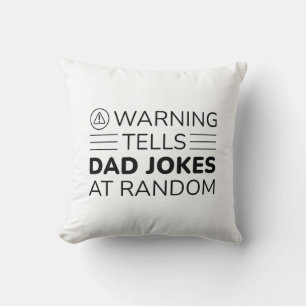 Coussin Avertissement Dit Papa Blagues Au Hasard