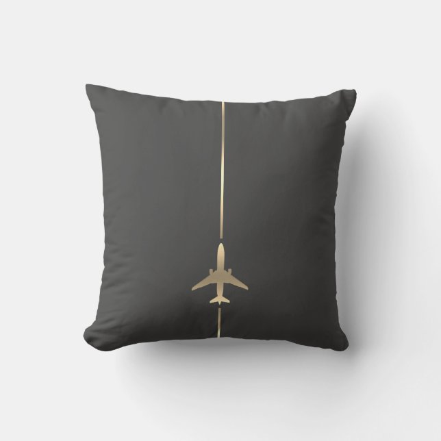 Coussin Aviation minimaliste (Recto)