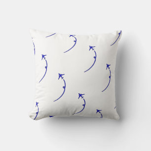 Coussin Avion Avec Air Trail Kids Room Blanc