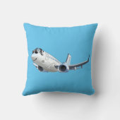 Coussin Avion de dessin (Verso)