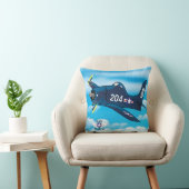 Coussin Avion de dessin animé F-8F (Chaise)