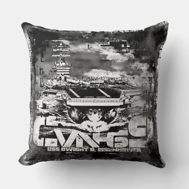 Coussin Avion Dwight D. Eisenhower Thlow Pillow (Recto)