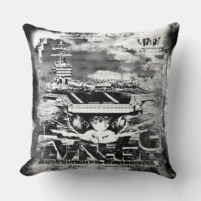 Coussin Avion Dwight D. Eisenhower Thlow Pillow (Recto)