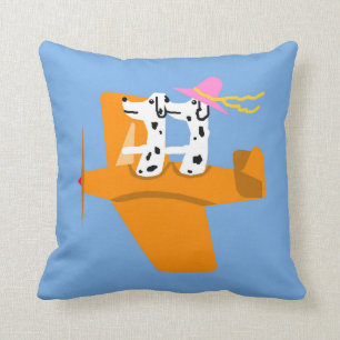 Coussin Avion et Dalmates