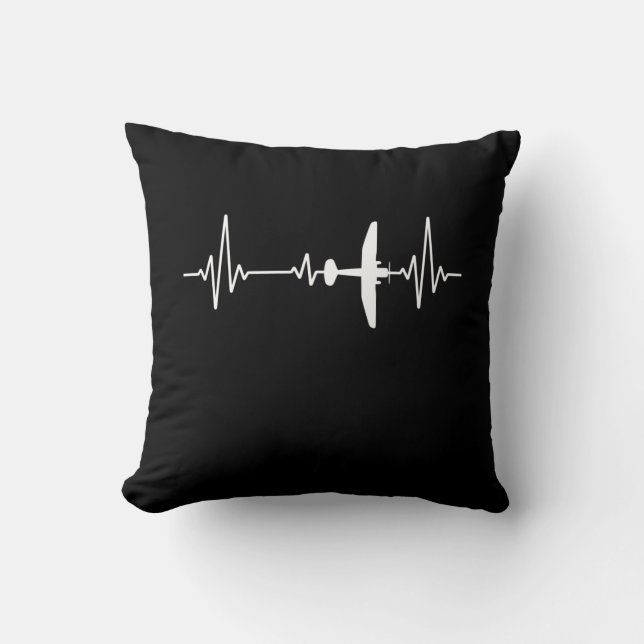Coussin Avion pilote Cool de Heartbeat (Recto)