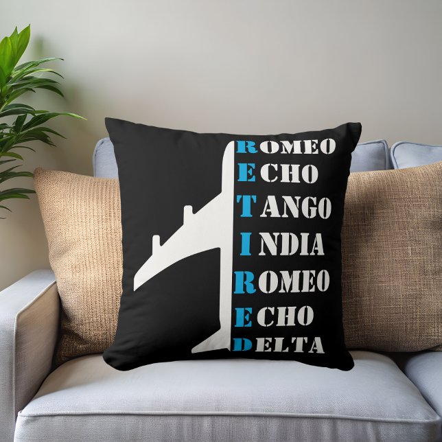 Coussin Avion Retraité Alphabet Phonétique OtAN Aviation (Créateur téléchargé)