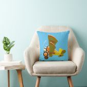 Coussin Avion rétro de dessin (Chaise)